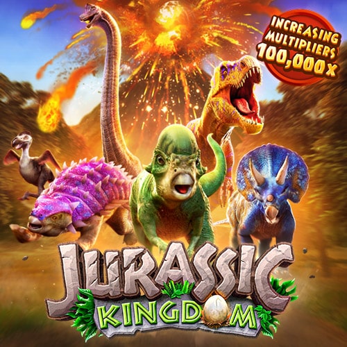รีวิวเกมสล็อต Jurassic Kingdom เกมสล็อตออนไลน์ สล็อตแตกง่าย : PG SLOT